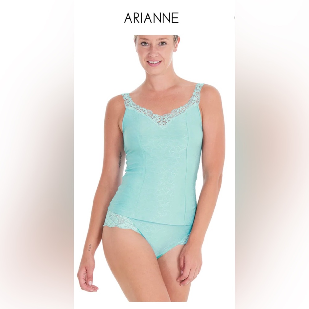 NWT ARIANNE CAMI & PANTIES Menthe/Mint size M